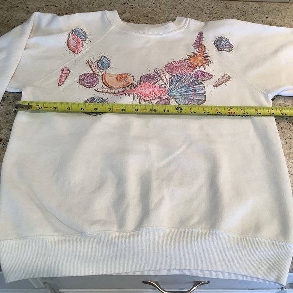 Catalina Island Vintage Hanes White Crewneck California Seashells Sz Medium - Picture 9 of 10